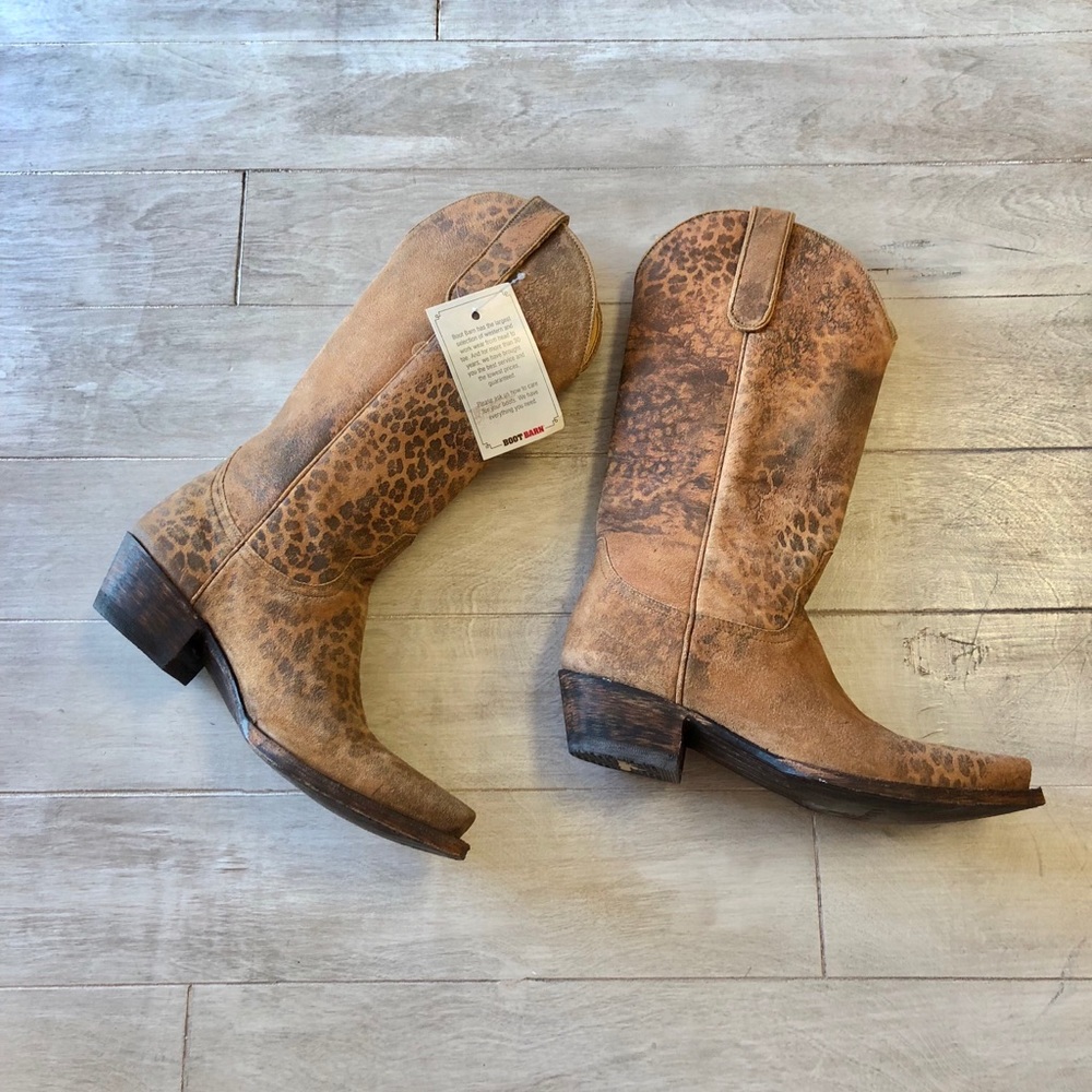BRAND NEW BOOT BARN LEOPARD OLD GRINGO BOOTS